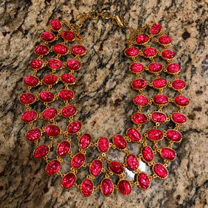 Amrita Singh Fushia Reversible Cleopatra Necklace